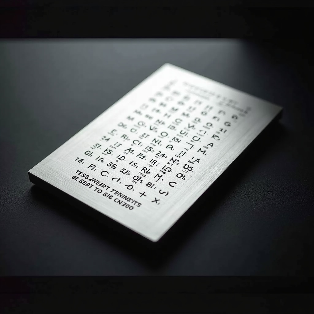 SafeVault Steel Backup plate with laser-etched grid for seed phrase storage
